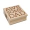 Awesome Dad Fun Text Father Square Rubber Stamp for Stamping Crafting